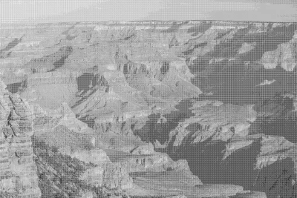 Grand Canyon with a 4x4 matrix